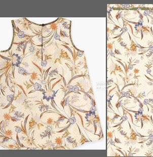 高清复古花卉服饰印花纹样