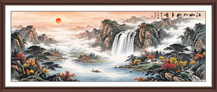 山水画客厅装饰画
