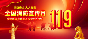119全国消防宣传月海报