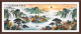 山水画客厅装饰画