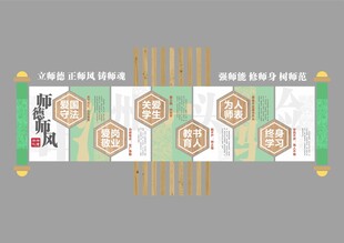 教师文化 校园文化 学校文化墙