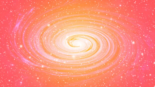 粉黄色旋涡星空