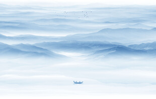 山水水墨画