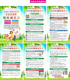 2026年国际减灾日海报