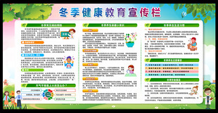 冬季健康教育宣传栏