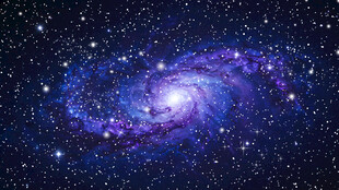 蓝紫色星空