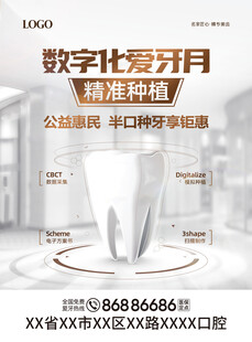 数字化齿科口腔海报