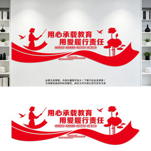 四有好老师学校文化墙