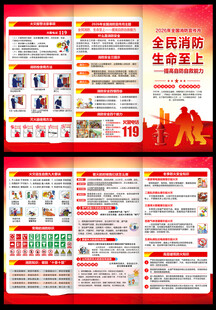 2026年消防三折页