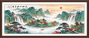 富山春居图装饰画