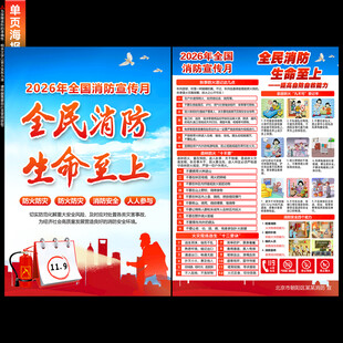 2026消防月海报