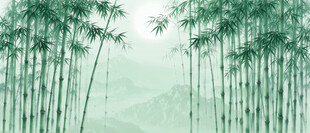 新中式竹子画