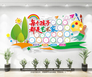 绘画展示墙