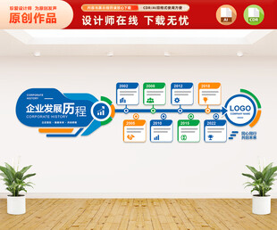 企业发展历程文化墙