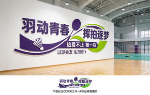 羽毛球文化墙