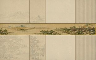 中式宋氏美学古画山水画壁画壁纸