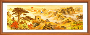 迎客松国画