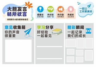 职工文化园地宣传展板