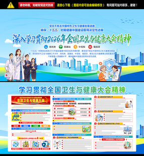 全国卫生与健康大会宣传栏