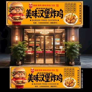 汉堡炸鸡门头