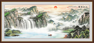 山水国画风景图