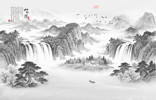 中式国画山水