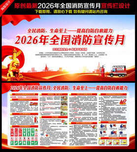 2026年消防宣传月宣传栏