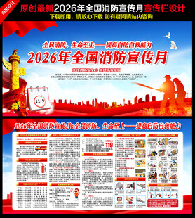 2026消防日展板