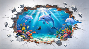 3D海底世界立体画