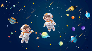 卡通星空