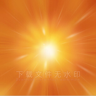 暖橙色太阳光效