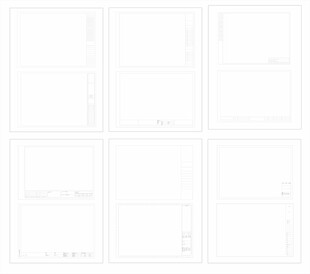 六格漫画分镜模板