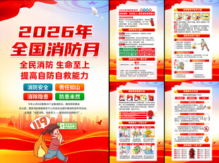 2026年全国消防月挂图